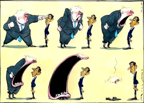 Johnson v Sunak cartoon