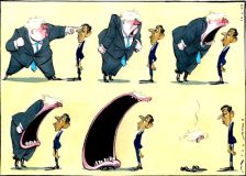 Johnson v Sunak cartoon
