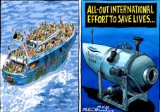 Sea rescue cartoon