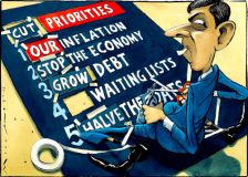 Sunak priorities cartoon