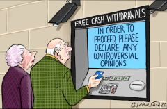 Cash point cartoon