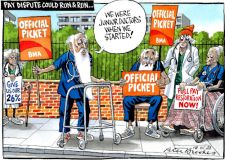 Doctor's strike cartoon