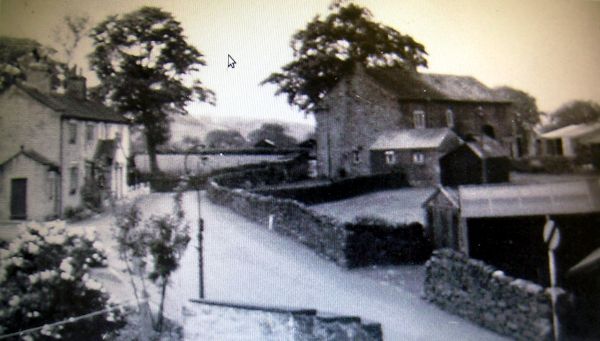 Yellow hall and Walter  Parker's farm