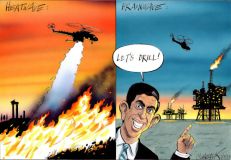 Sunak drilling cartoon