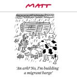 Immigrant barge cartoon