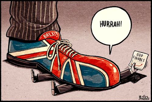 ECONOMY AND BREXIT CARTOON