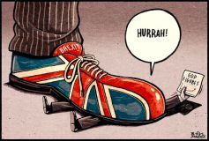 ECONOMY AND BREXIT CARTOON