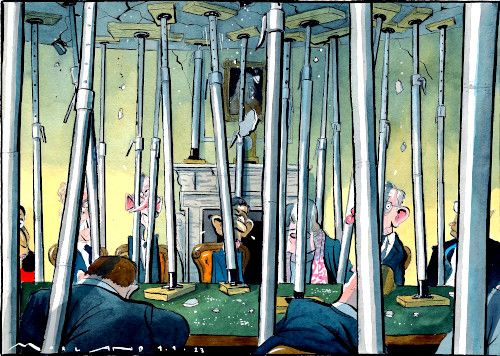 Acro Cabinet cartoon