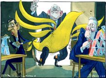 Liberal campaIgn cartoon