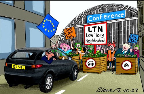 Sunak conference cartoon