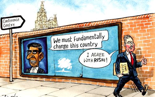 Starmer campaign cartoon