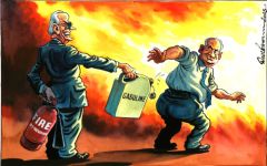 US aids Israel cartoon