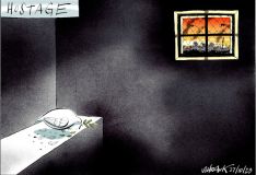 Hostage cartoon