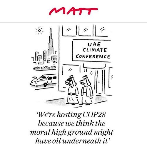 Matt Cop28 cartoon