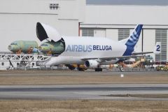 Airbus Beluga flew over Tizer, 11/12/23