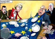 Hungary veto cartoon