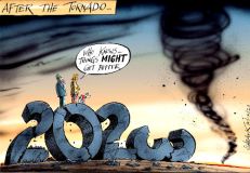 New Year cartoon