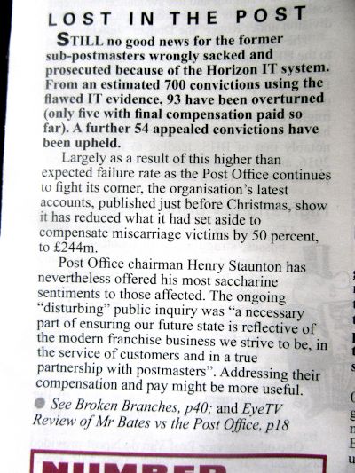 PE Horizon affair