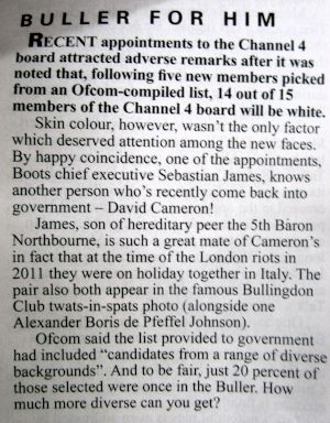 PE comment on Bullingdon Club
