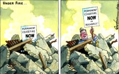 Rochdale election cartoon