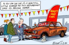 Starmer sells car cartoon