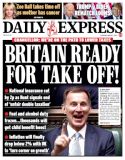 Express front page after budget