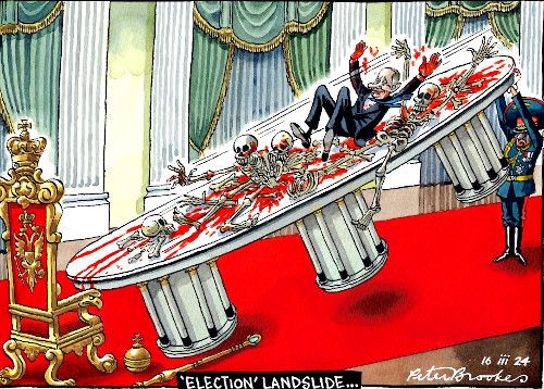 Putin election cartooon