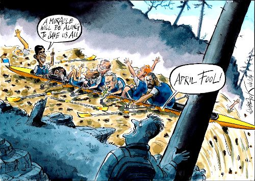 Sunak boat race cartoon