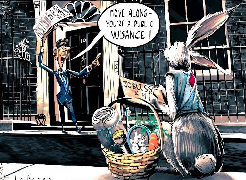 Homeless cartoon