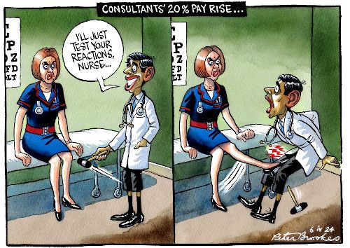 NHS pay cartoon