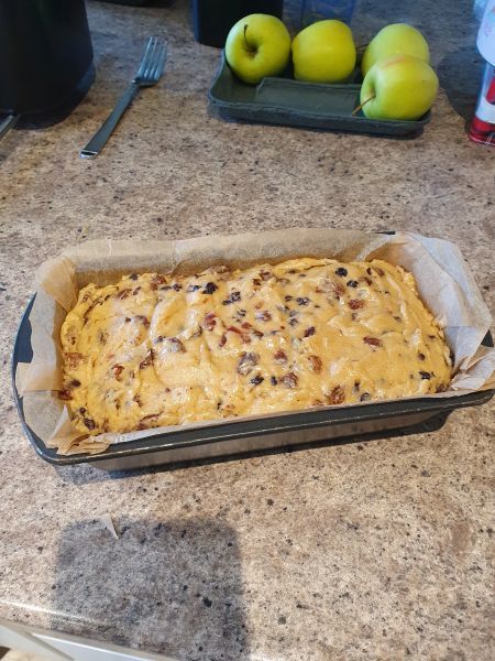 Mixed and ready for the oven