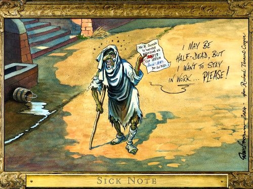 Sick Sunak cartoon