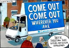 Tory campaign cartoon