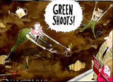 Green shoots cartoon