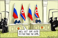 Putin arms cartoon
