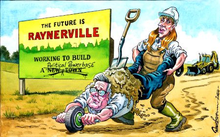 New town cartoon