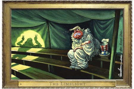 Trump limelight cartoon