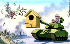 Gaza peace cartoon