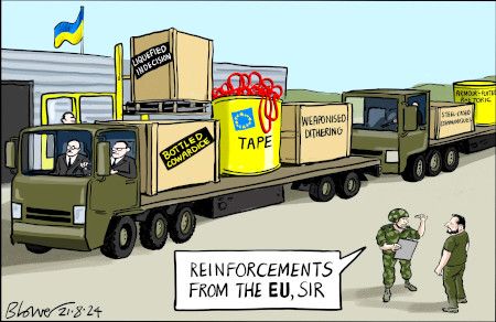 EU aid cartoon