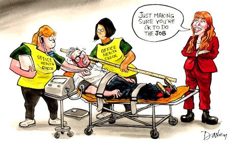 Health check cartoon