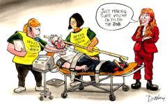 Health check cartoon