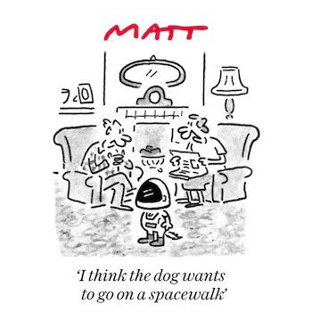 Matt spacewalk cartoon