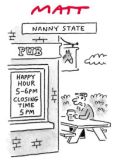 Happy hour cartoon