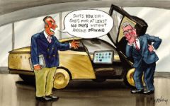 Starmer self drive cartoon