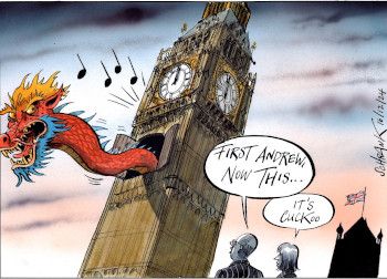 Chinese Big Ben Cartoon