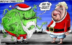 Covid Xmas cartoon