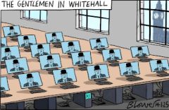 A I Whitehall cartoon
