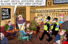 Freedom of speech cartoon