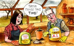 Potting shed cartoon