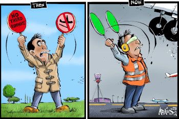 Heathrow  cartoon